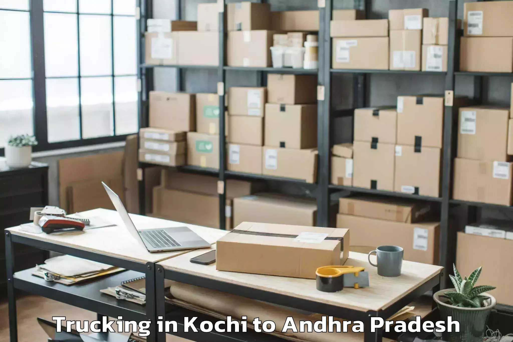 Book Kochi to Y Ramavaram Trucking Online